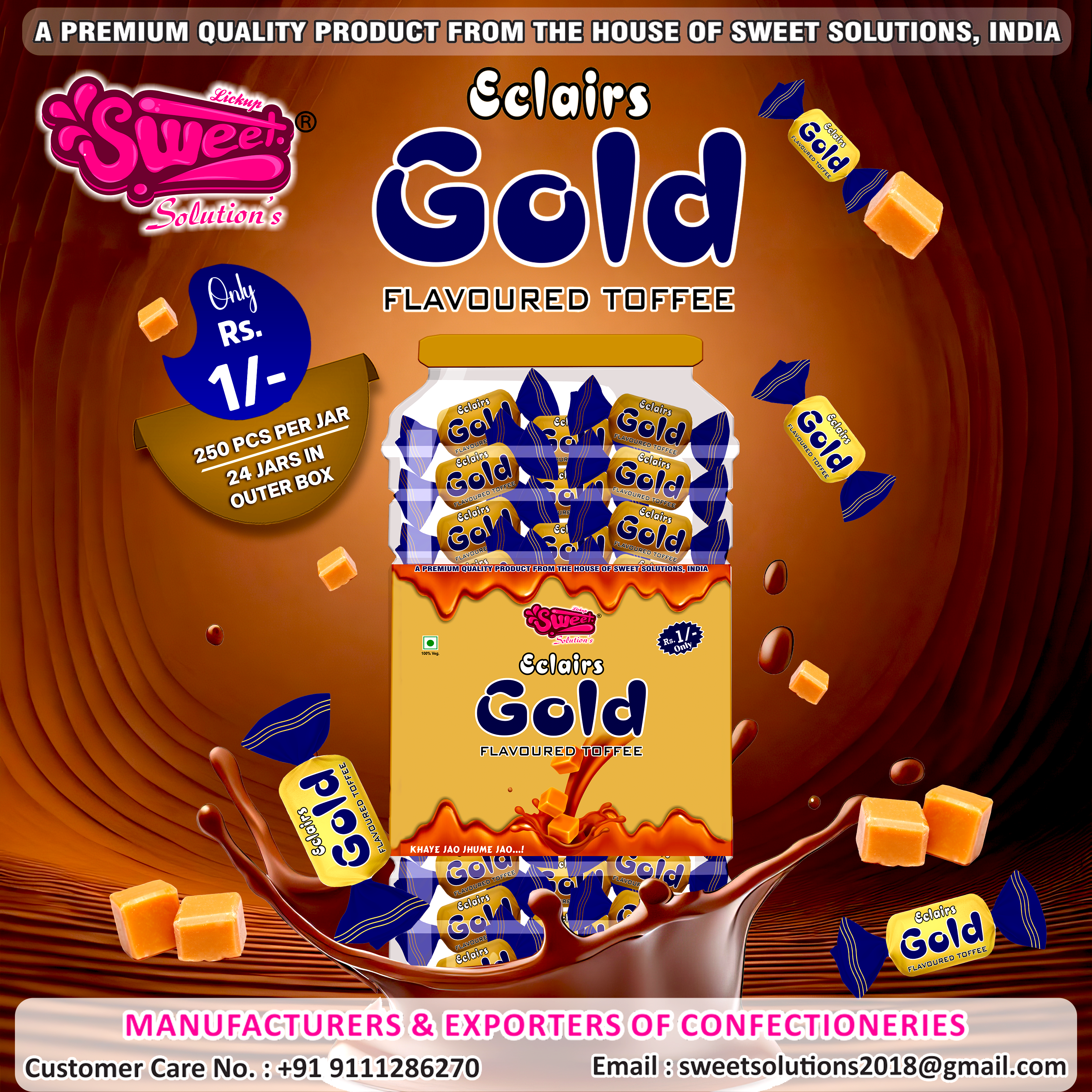 Eclairs Gold Toffee 2