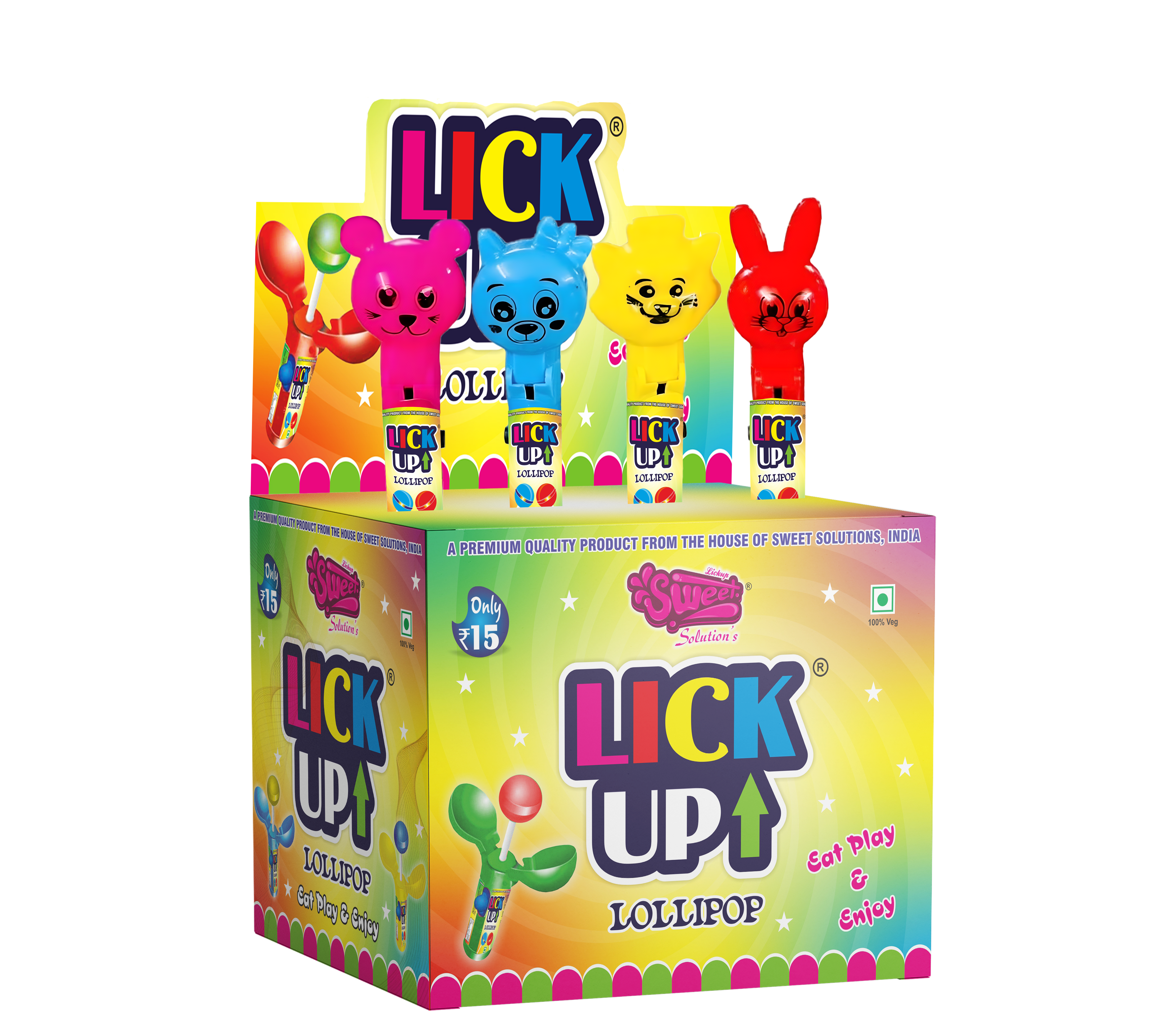 Lickup lollipop box